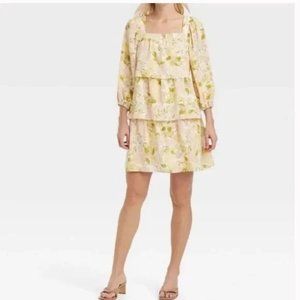 NWT Who What Wear Ruffle Mini Dress